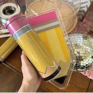 Target Bullseye Pencil Tray and Pencil Cylinder Case